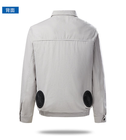 Air-Conditioned Clothing Men's Summer Outdoor Labor Protection Work Clothes Charging Refrigeration Welder High Temperature Heatstroke Prevention Cooling Fan Clothing
