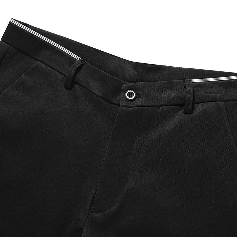 28-40 Summer New Men's Casual Pants Slim-fit Elastic Small Straight Korean Style Suit Pants Men's Pants