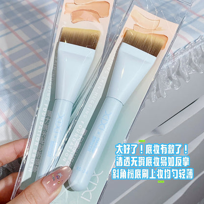 Xixi Flat Foundation Brush Ultra-Thin Flat Head Angled Makeup Brush That Doesn'T Absorb Product Concealer Makeup Brush Beauty Tool for Setting Makeup