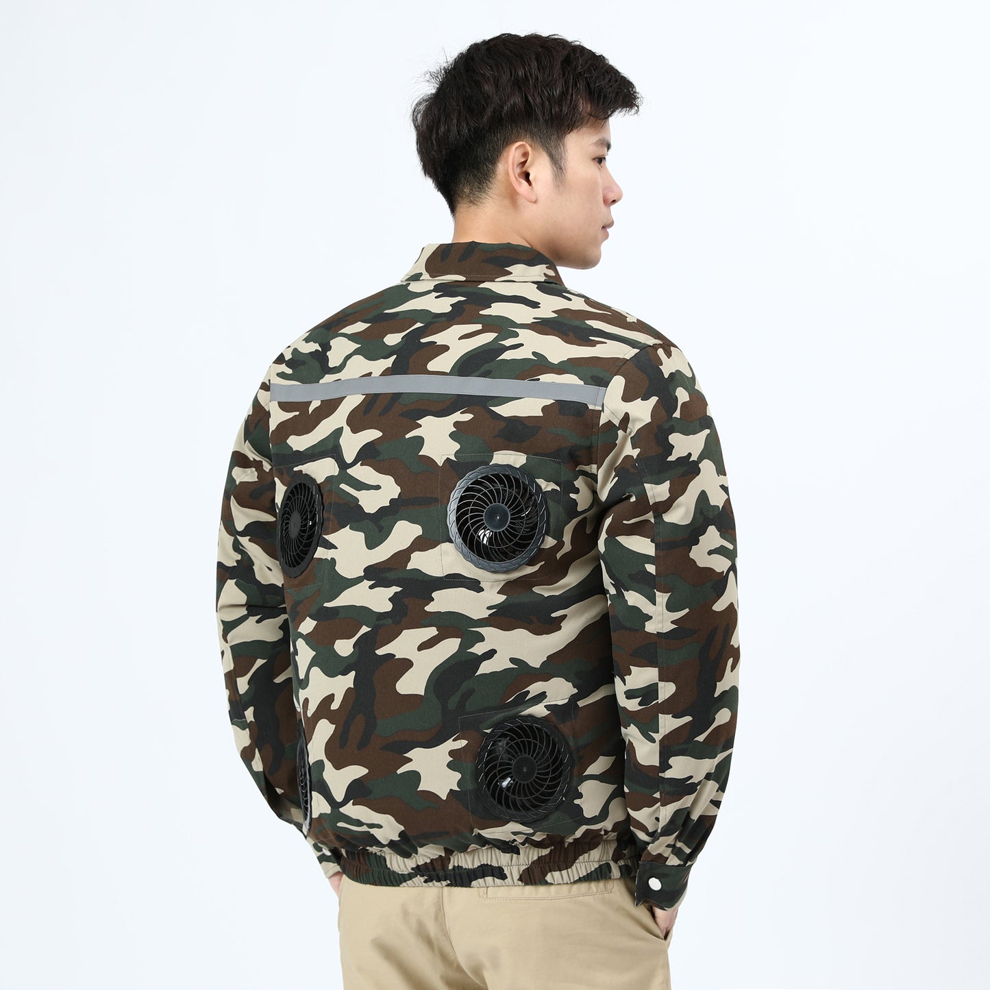 Heatstroke Prevention and Cooling Air Conditioning Clothes Men's Work Clothes Refrigeration with Fan Charging Site Labor Protection Clothes Welder Jacket