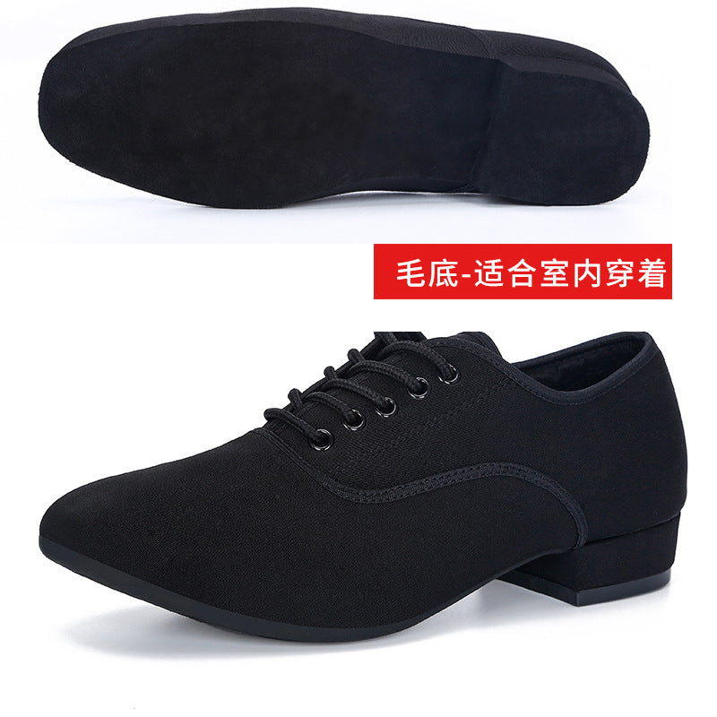 Oxford Cloth Latin Dance Shoes Men's Square Dance Shoes Adult Modern Dance Shoes Soft Bottom Social Dance Shoes Dance Shoes 2025