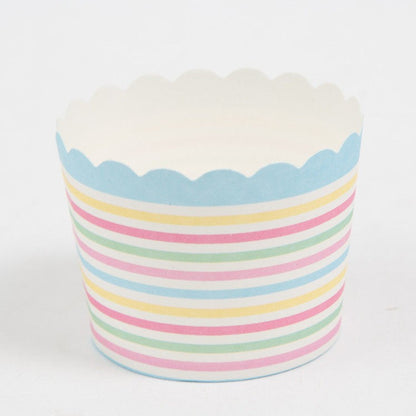 Small Cake Cuppers Mafen Cup High Temperature Baking Chiffon Small Cake Cup Disposable Cute Pattern Paper Cup 50