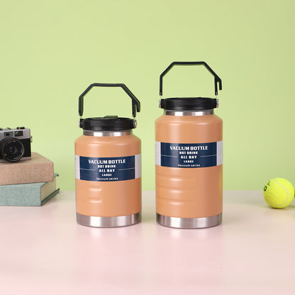 Cross-Border New 304 Stainless Steel Thermos Cup Large Capacity Ton Barrel Outdoor Portable Ice Bucket Wholesale