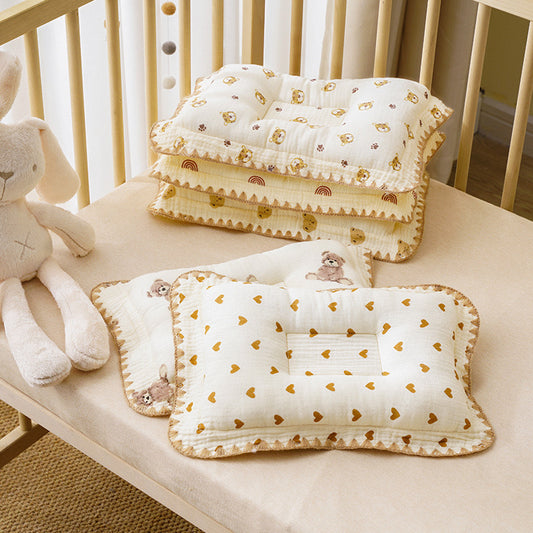 Baby Stereotyped Pillow for Newborns Over 3-6 Months Correct Anti-deviation Head Four Seasons Universal Stereotyped Pillow