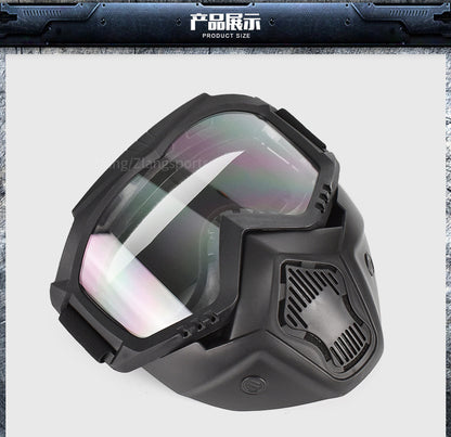 Zlang tactical mask outdoor riding cross-country skiing goggles mask lens 3mm outdoor CS protective equipment
