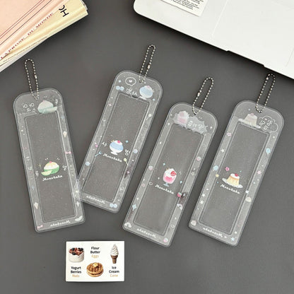Original Summer Dessert Four-Frame Card Holder Idol Small Card Life Four-Frame Glitter Card Holder Star-Chasing Storage Card Holder