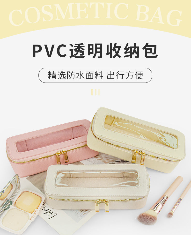 Small single custom high-level cosmetic brush storage box cross-border exquisite beauty storage bag portable texture cosmetic bag