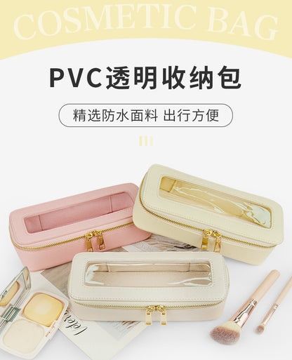 Small single custom high-level cosmetic brush storage box cross-border exquisite beauty storage bag portable texture cosmetic bag