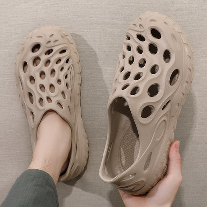 Croc Shoes Men's Summer Outer Wear for Commuting and Driving 2025 New Popular Anti-Slip Summer Eva Sandals That Feel Like Stepping on Shit