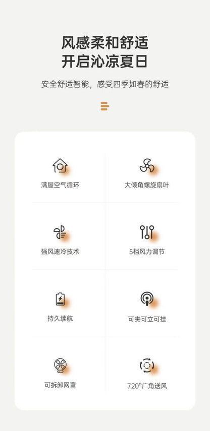 Cross-border Applicable Gift USB Charging Clip Fan Home Dormitory Office Desk Desktop Bedroom Long Endurance