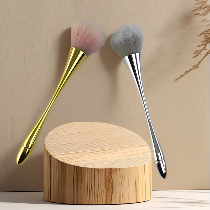 Source Manufacturer Golden Small Waist Blush Brush Loose Powder Brush Super Large Soft Hair Powder Makeup