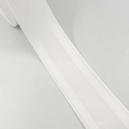 Thickened Jacquard Curtain Cloth Belt Pure White Flat Hook Perforated Polyester Spinning Belt Curtain Lining Belt Korean Pleated Ribbon E8