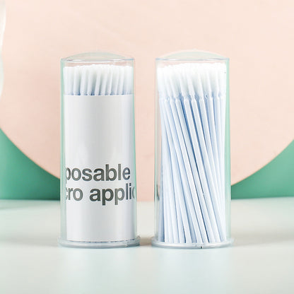 Grafting eyelash long head cotton swab eyelash cleaning stick cotton swab unloading eyelash cleaning stick tattoo auxiliary professional tool