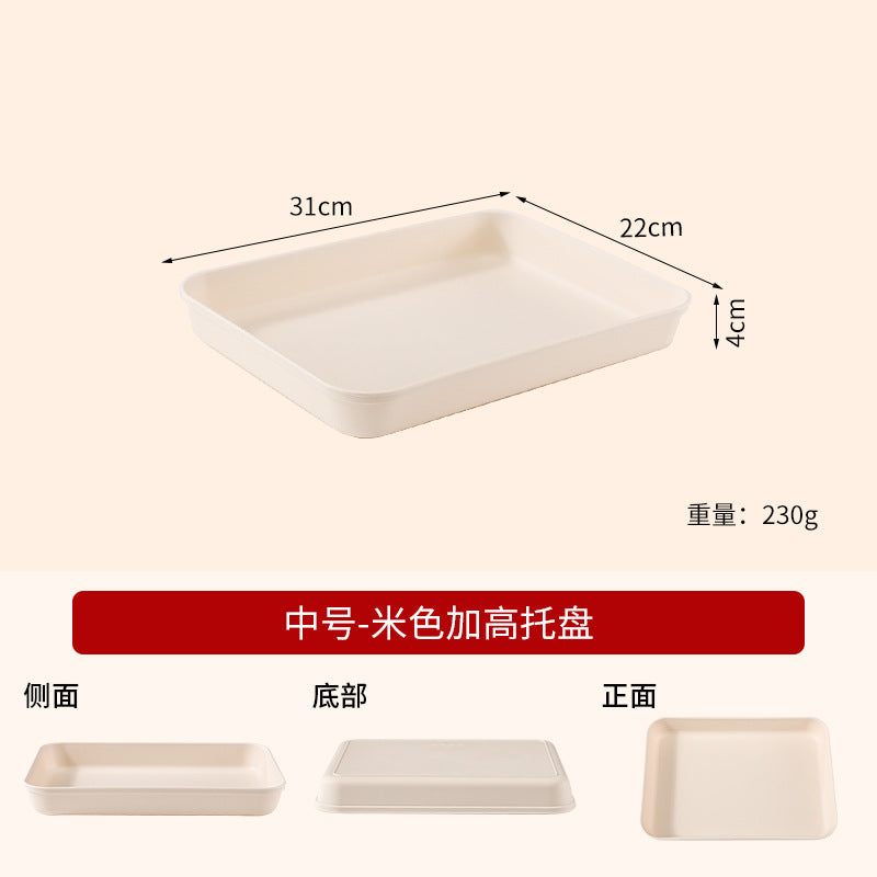 Commercial Deepening Tray Rectangular Kindergarten Plastic Storage Tray for Hot Pot Food Preparation Tray with Marinated Flavor Marinated Dishes Display Tray