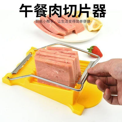 10-Line Lunch Meat Slicer Household Fruit Vegetable Cutter Kitchen Egg Ham Potato Stainless Steel Wire Slicer