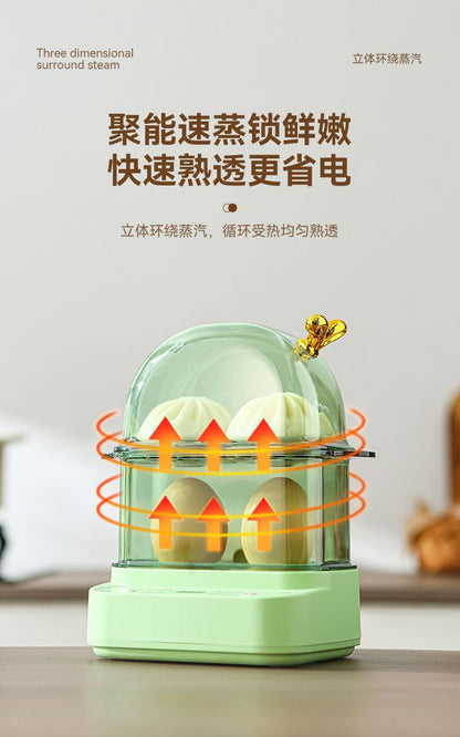 Mini Egg Boiler 2024 New Arrival Regular One-person Egg Steamer Automatic Power-off Household Small Smart