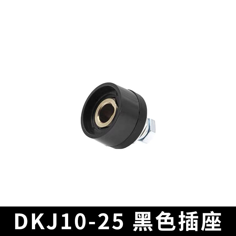 Welding Machine Quick Connector Dkj25-35-50-70 Square All-Copper European Quick-Plug Welding Head Cable Connector