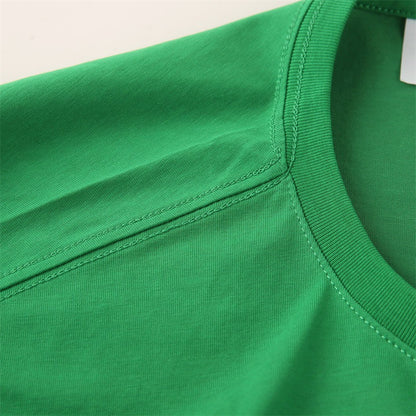 Loose-Fitting | 50-Count Double Yarn T-Shirt Ice Silk Cotton Round Neck Short-Sleeve T-Shirt Moisture-Wicking Business Casual Half-Sleeve for Men