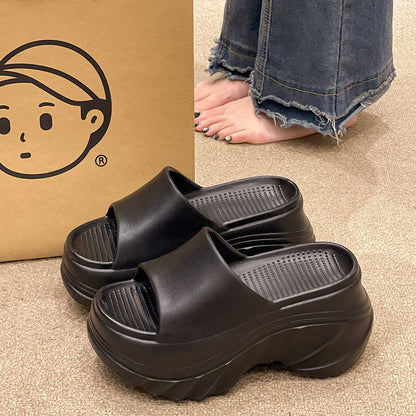 9CM height-increasing thick-soled slippers women's summer sandals EVA high-end non-slip non-smelly feet home wear wholesale