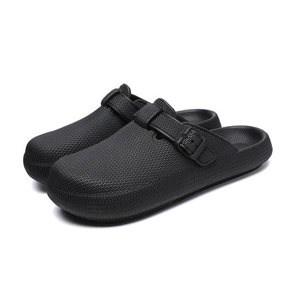 2025 Men's Closed-Toe Sandals Large Size Outdoor Non-Slip Thick-Soled Clogs Women's Half-Slip Couple's Same Style