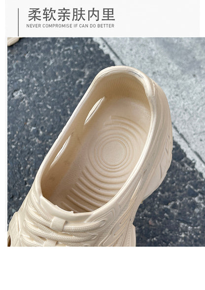 New Style Eva Thickened 5cm Height-Increasing Soft Sole Comfortable Versatile Dad Shoes Outdoor Closed-Toe Sandals for Couples
