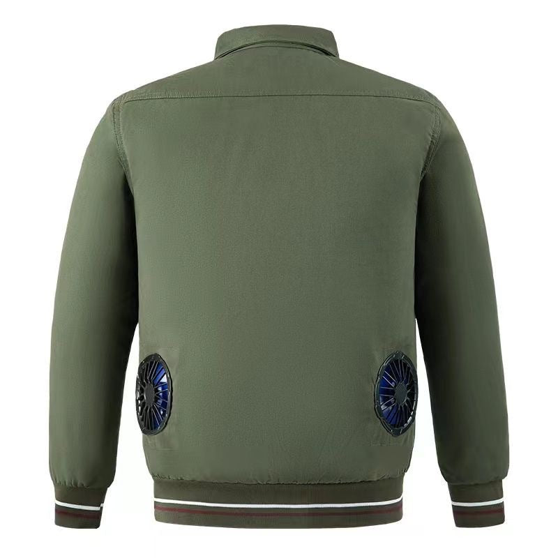 25 New Air-conditioning Clothes with Fan Outdoor Work Air-conditioning Shirt Factory Direct Cross-border Wholesale Exclusive