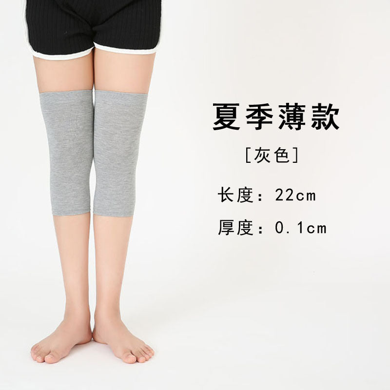 Men's and Women's Air-conditioned Room Warm Knee Cover Joint Sports Leg Cover Thin Pure Cotton Breathable Knee Pad