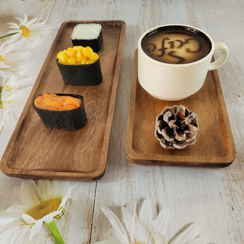 Acacia Wooden Tray Western Food Hotel Tray Tea Tray Fruit Plate Nut Plate Food Bread Tray Rectangular