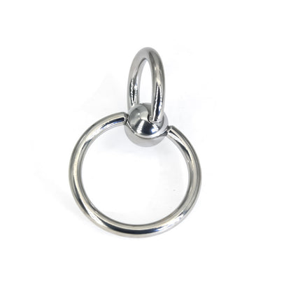 24/28mm Piercing Jewelry Shady Ring Collar Double Ring Pure Titanium Steel Male Piercing Large Inner Diameter Piercing Jewelry PA Ring