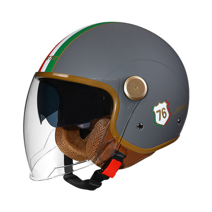 3c certified motorcycle helmet electric car helmet Harley universal battery car Four Seasons universal personality half helmet