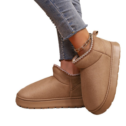 Women's Cotton Shoes, Warm and Velvet, Non-Slip Eva Thick Sole Outer Wear, Home Wear, Men's Cross-Border Popular Women's Manufacturers