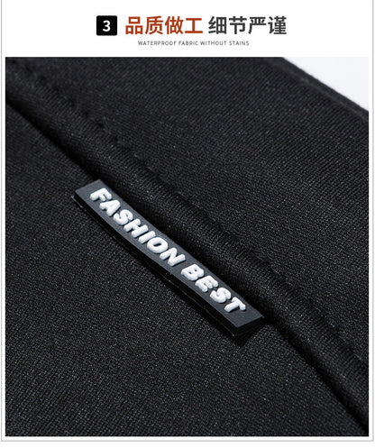 Autumn and Winter New Casual Cardigan Sweater Men's fleece-lined Hooded Men's Sweater Loose Sports Zipper Knitted Jacket