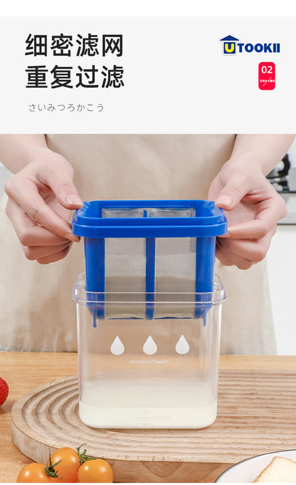 Cross-border yogurt filter homemade Greek yogurt machine cold extraction whey separator cheese soy milk cleaning net artifact
