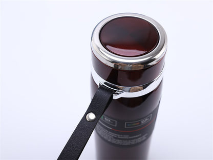 Large-Capacity Sling Pot 316 Stainless Steel Thermos Cup Outdoor Sports Rope Portable Travel Pot Car Water Cup