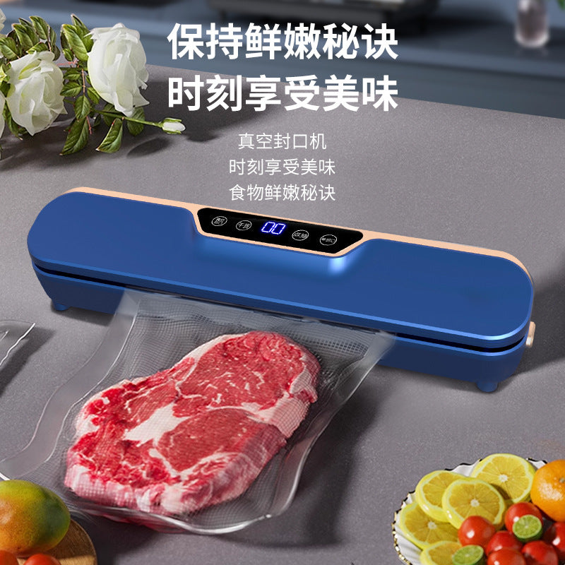 Automatic Vacuum sealing machine food packaging machine small fresh-keeping sealing machine household plastic sealing machine vacuum group purchase