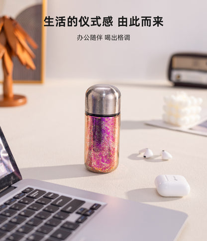 Capsule Bird's Nest Titanium Cup Women's Car Mini Insulated Cup Portable Compact 150ml Pocket Cup Pure Titanium Water Cup