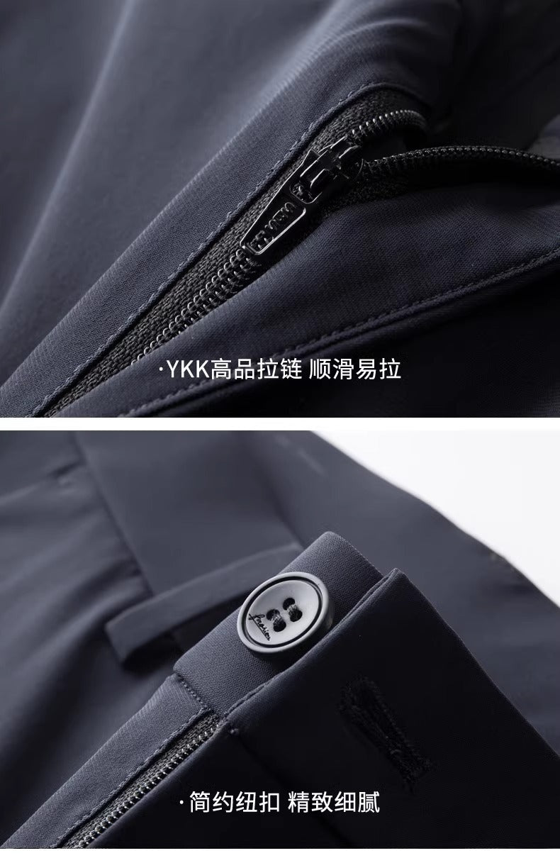 Wholesale Men's Business Wear Slim-fit Pants Summer Casual Men's Wear Youth Work Dress Black Workwear Pants