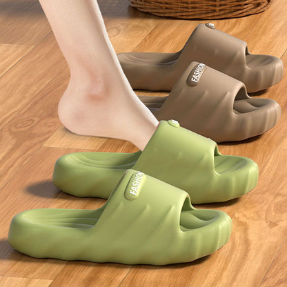 Women's Summer New Style Slippers for Couples, Thick-Soled Indoor Bathroom Anti-Slip and Odor-Resistant Slippers for Men to Wear Outside