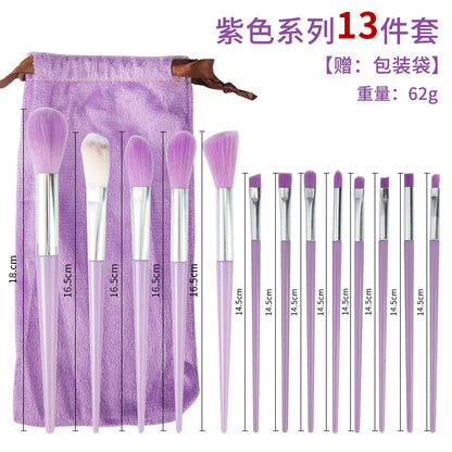 8 Makeup Brush Set Portable Soft Hair Powder Concealer Eye Shadow Blush Foundation Brush Full Set Beauty Tools