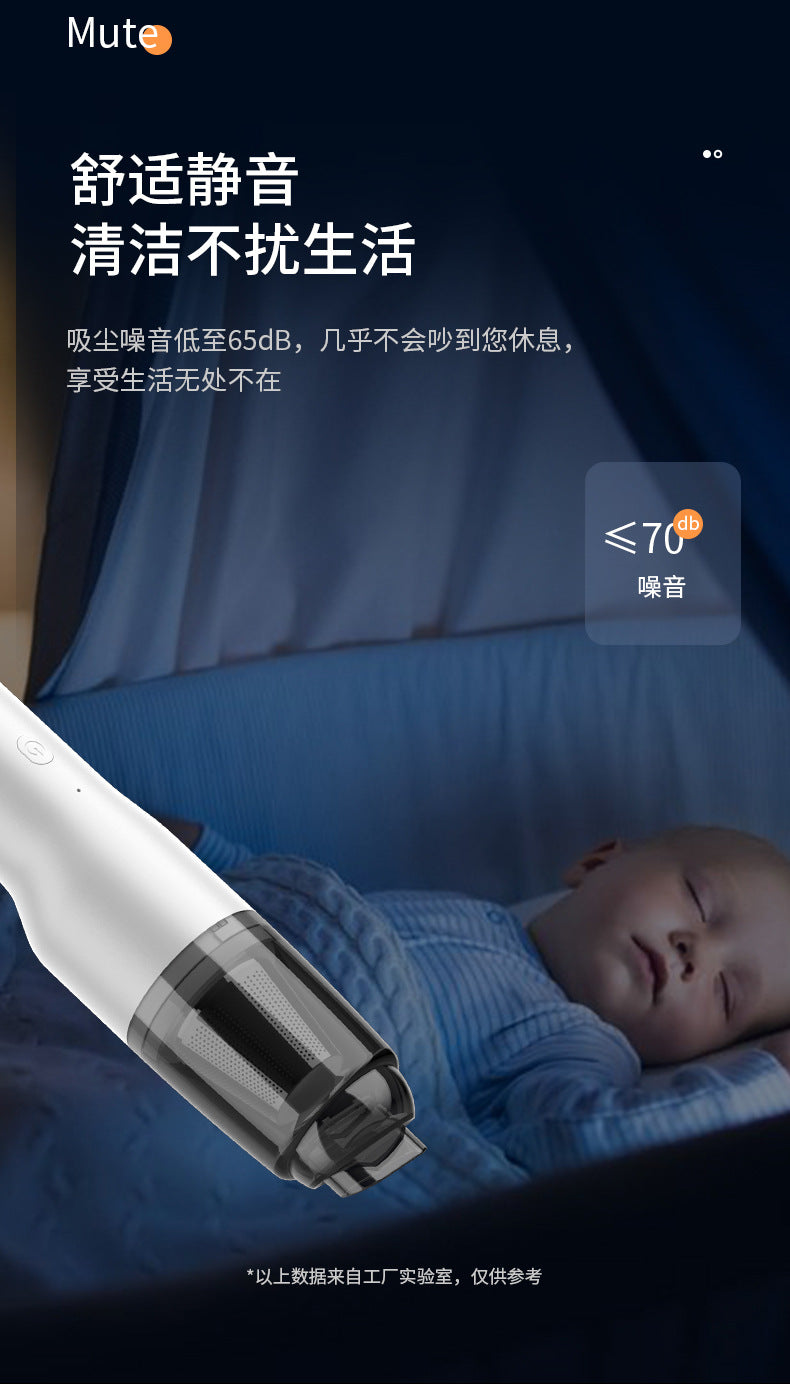 Car Vacuum Cleaner, Portable Air Blowing and Vacuuming, Dual-Use for Car and Home, Wireless Charging, Handheld, High Suction Power
