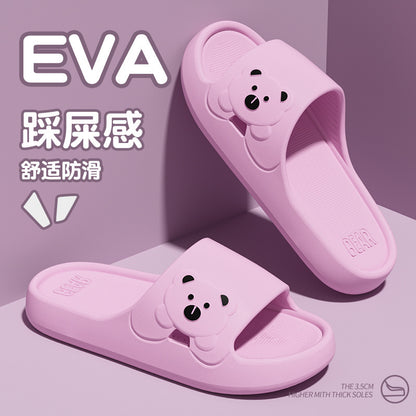 Eva Slippers Women's Summer New Style Wearing Indoor Home Bathing and Shit Feeling Sandals and Slippers Women's Summer Household