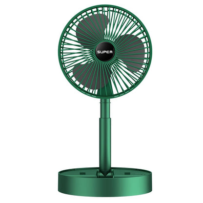 Portable USB Retractable Fan Mini Fan Folding Desktop Student Office Desktop Fan Cross-Border Wholesale