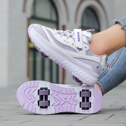 Girls' Roller Skates, Sports Shoes, New Kidsren's Walking Shoes, Medium and Large Kidsren's Dad's Shoes, Girls' Roller Skates, Running Shoes