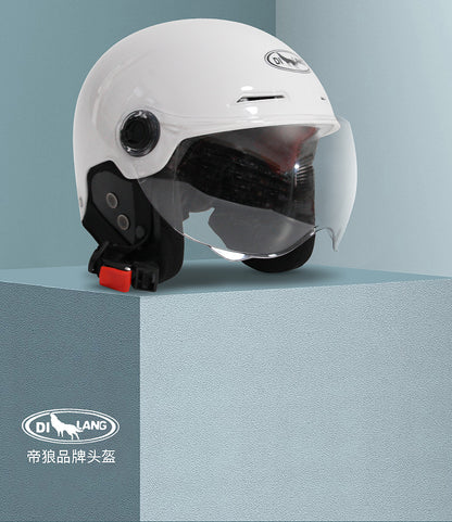 3C certification ear protection electric car helmet men and women summer sunscreen electric car helmet light half helmet manufacturers wholesale