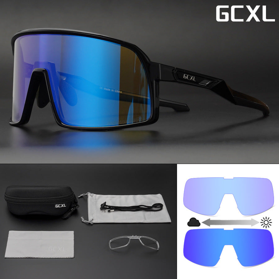 New GCXL color-changing riding glasses road bike outdoor sports glasses night riding protective glasses