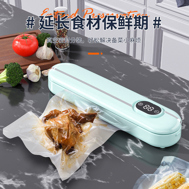 Cross-border vacuum packaging machine household automatic vacuum sealing machine small mini plastic sealing machine portable kitchen fresh-keeping Machine