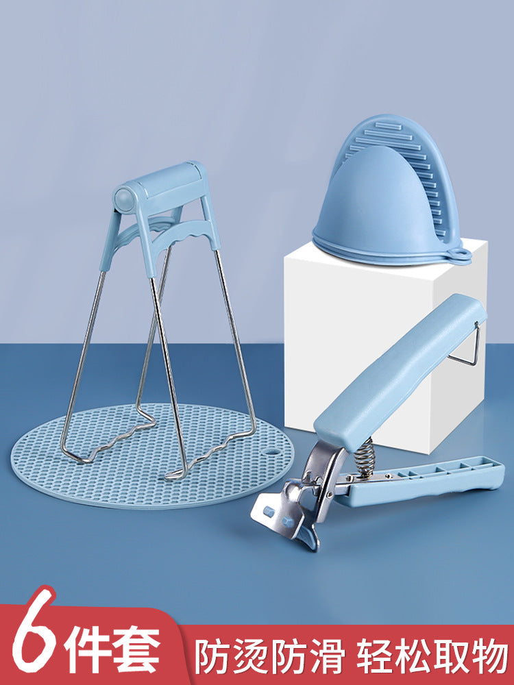 Thickened Bowl Clamp, Anti-Scalding, Anti-Slip Clamp, Bowl Clamp, Plate Clamp, Steamed Vegetable Bowl Clamp, Anti-Slip, Anti-Scalding Hand Clamp, Plate Lifter