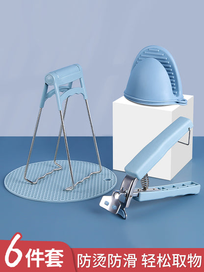 Thickened Bowl Clamp, Anti-Scalding, Anti-Slip Clamp, Bowl Clamp, Plate Clamp, Steamed Vegetable Bowl Clamp, Anti-Slip, Anti-Scalding Hand Clamp, Plate Lifter