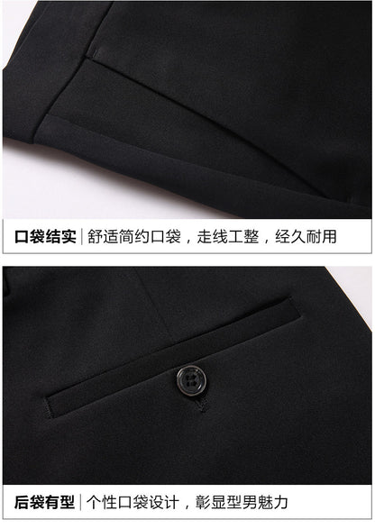 Summer Thin Casual Trousers, Business Men's Trousers, Middle-Aged Dad Casual Trousers