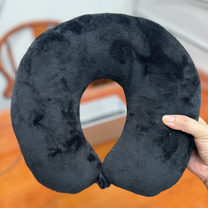2025 New Cross-Border U-Shaped Pillow Portable Pp Cotton Office Nap Cervical Pillow Car High-Speed Rail Neck Pillow Wholesale